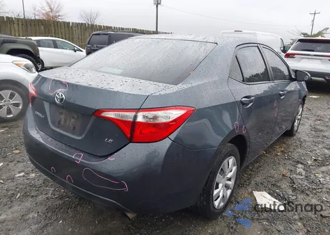 2015 Toyota Corolla Le from USA, damaged, VIN 2T1BURHEXFC230886